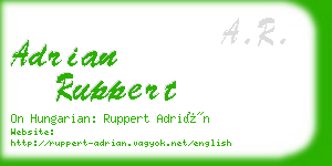 adrian ruppert business card